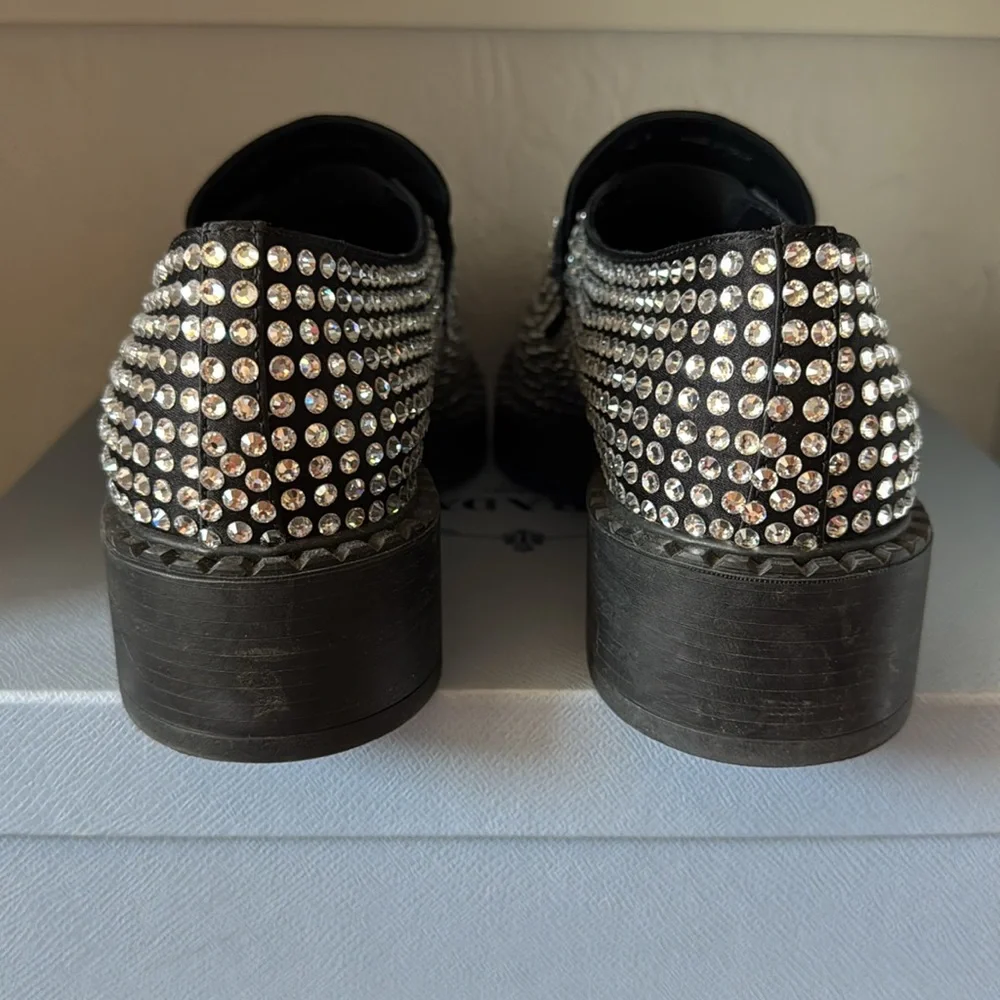Gently worn Genuine PRADA Calzature Donna Crystal Shoes - Picture 5 of 9